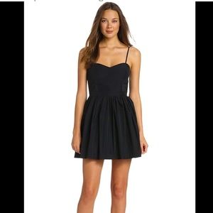 BCBGeneration Black Taffeta adjustable Spaghetti strap dress size 2